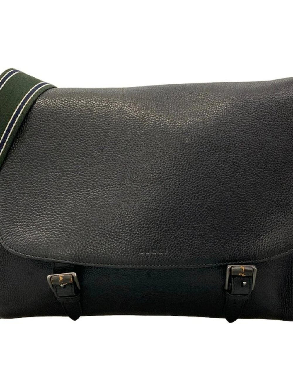 GUCCI 387091 Black Leather Shoulder Bag
